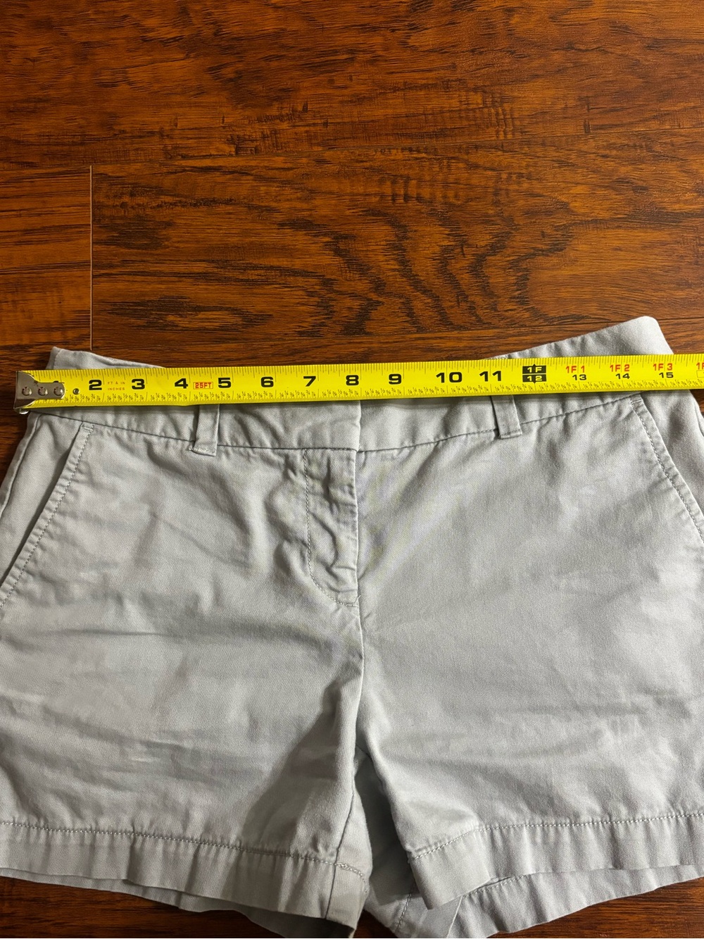 LOFT Light Gray Women's Classic Chino Shorts Original Casual Cotton Summer Short - Picture 3 of 5